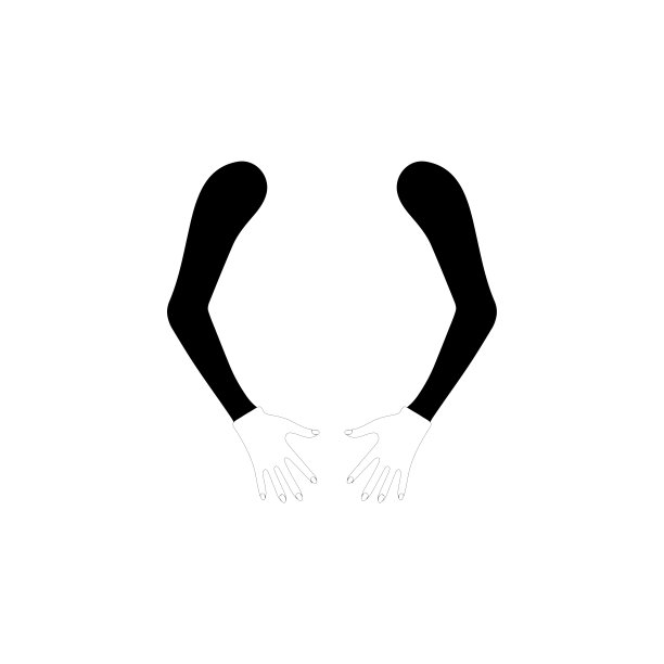 手图标概念，手势高质量的矢量轮廓标志图片下载