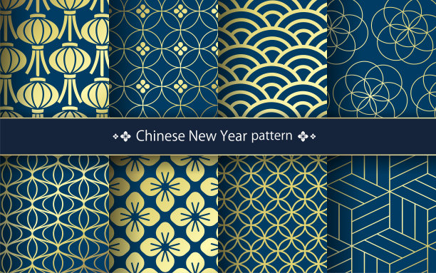 中国新年图案插画图片下载