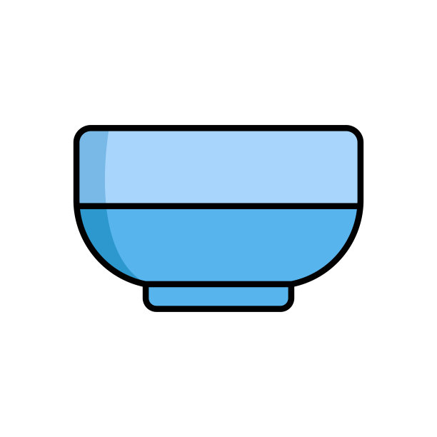 碗图标矢量设计插图图片下载