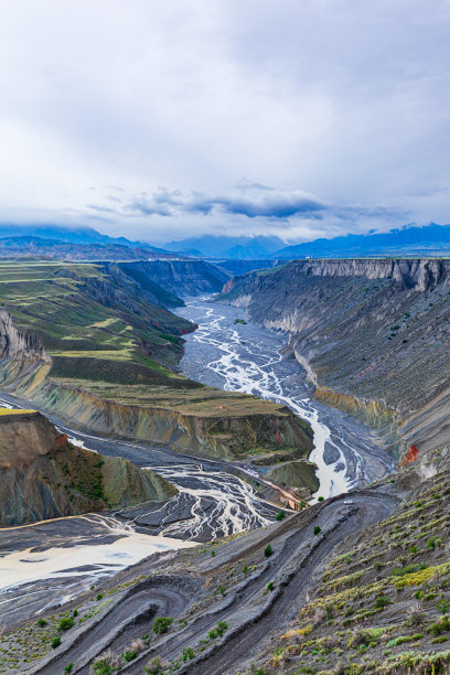 安吉海大峡谷航拍图图片下载