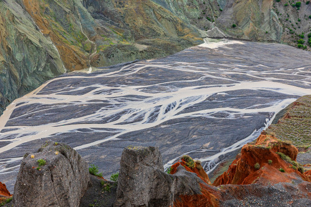 安吉海大峡谷航拍图图片下载