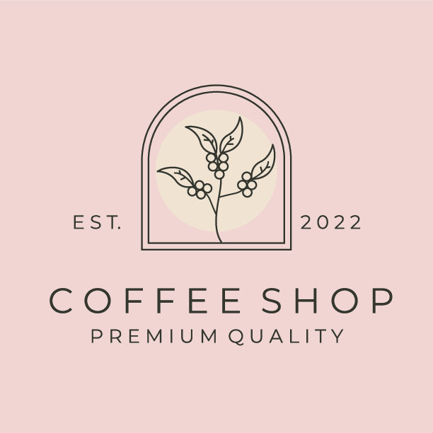 咖啡店溢价线艺术标志矢量符号插图设计图片下载