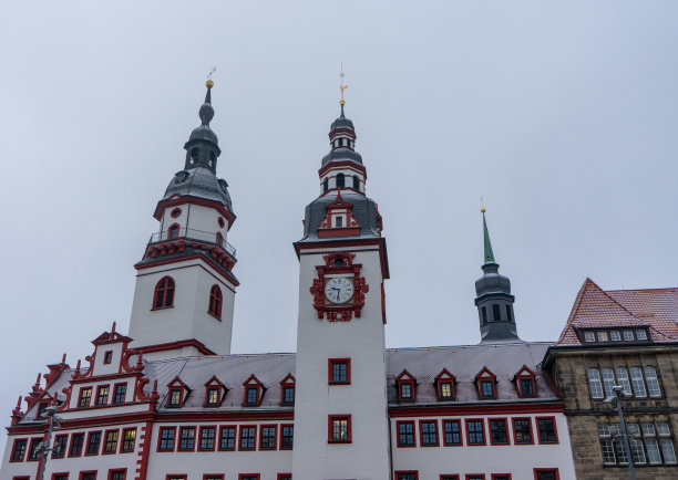 东德开姆尼茨的旧市政厅图片下载