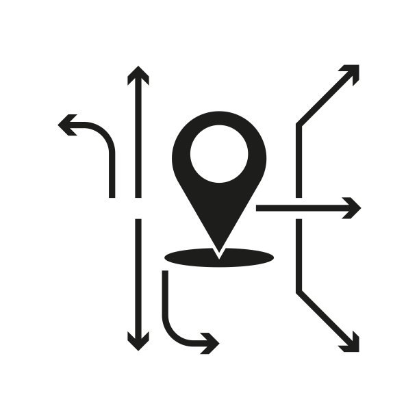 地理针标志箭头方向。矢量插图。每股收益10。图片下载