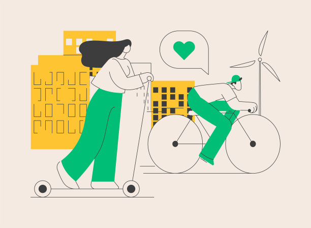 城市电力交通抽象概念矢量插图。图片下载