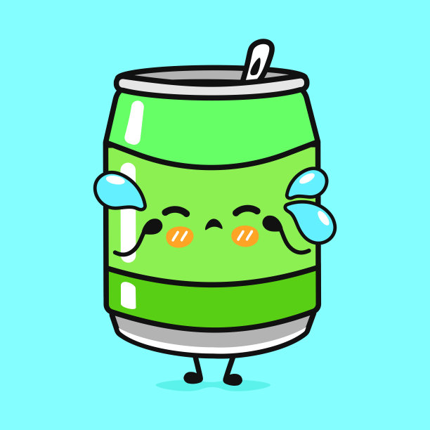 汽水贴纸人物概念图片下载