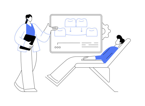 牙科桥抽象概念矢量插图。图片下载