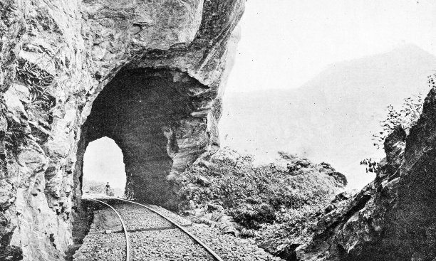 1895年印度的人物和地标:锡兰铁路图片下载