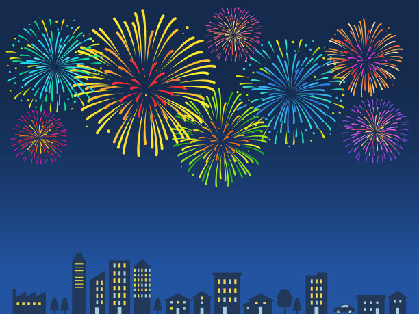 夜景和烟火图片下载