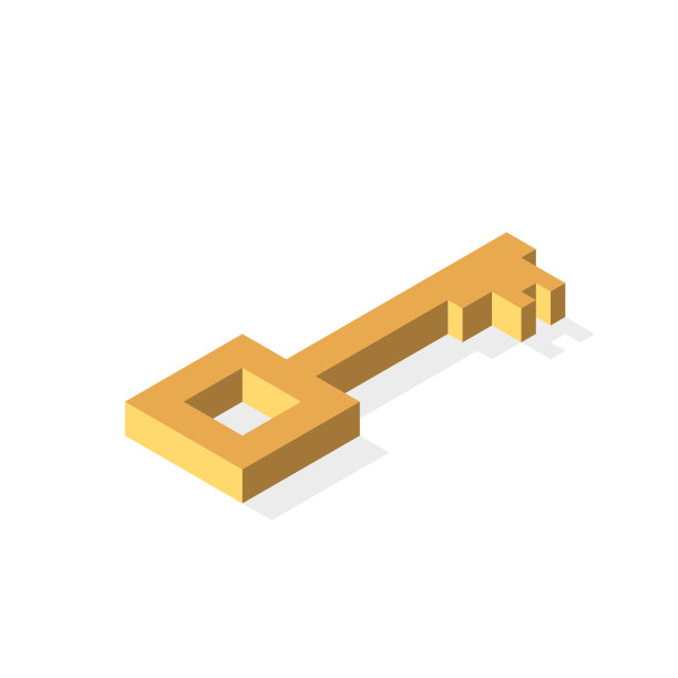 等距金钥匙隔离图片下载