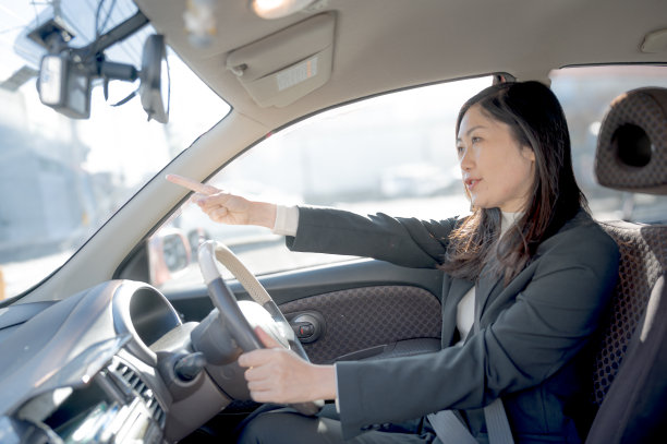 开车的女人图片下载