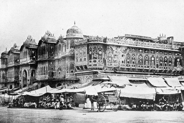 1895年印度的人物和地标:杰普尔的王公学院图片下载