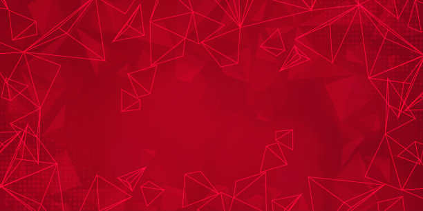 数字技术未来互联网网络连接红色背景，抽象云网络信息通信，Ai大数据科学，创新未来科技，线点插画矢量3d图片下载