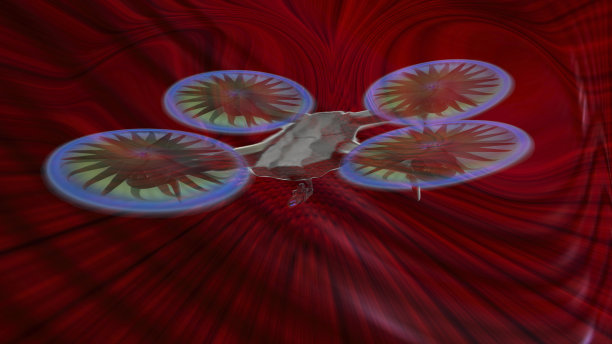 带有光学摄像头的无人机。图片下载