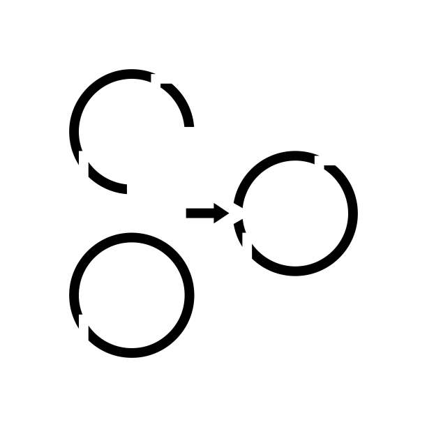 蛋白质合成密码遗传学字形图标矢量图图片下载
