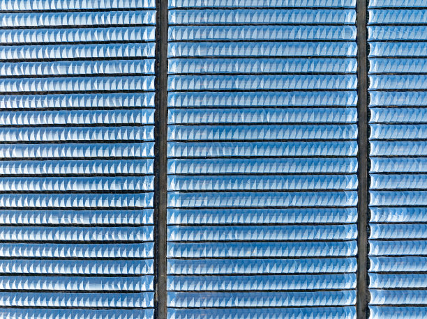 西班牙安达卢西亚Huelva草莓田的温室鸟瞰图图片下载