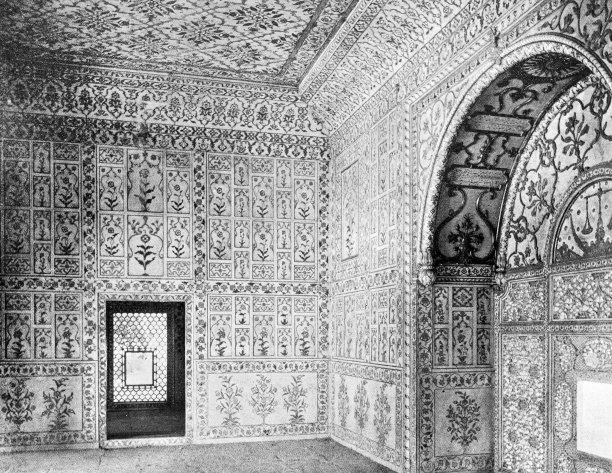 1895年印度的人物和地标:德里的萨曼堡图片下载