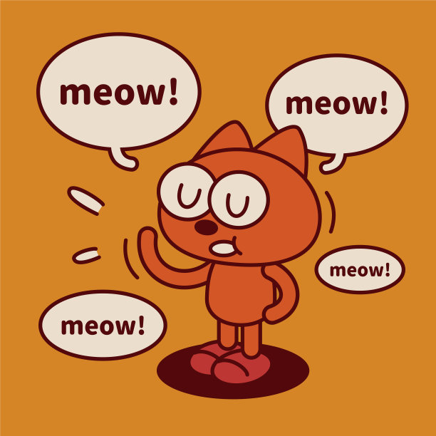 一只古灵精怪又可爱的小猫站立着图片下载