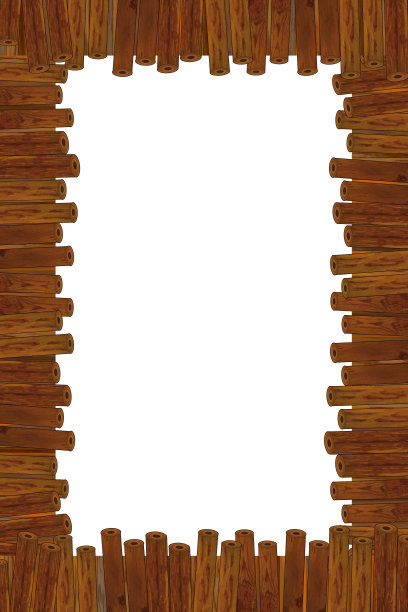 卡通场景与传统农村木制农场框架边界与空间文字插图的孩子图片下载