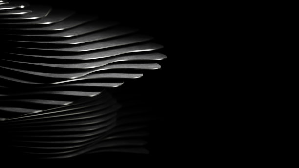 波浪未来的有机形式，特写图片下载