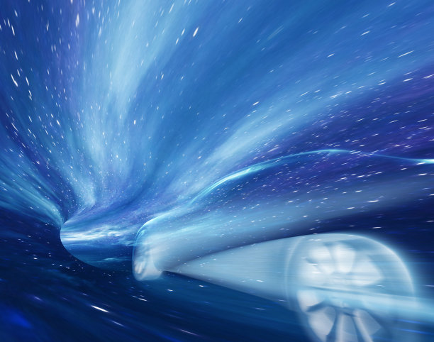 跑车在城市高速公路上超速行驶图片下载