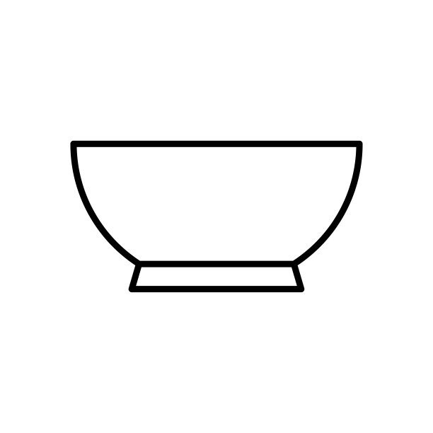 碗图标矢量设计插图图片下载