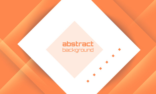 抽象的橙色和白色梯度几何形状元素和空白空间设计。现代未来主义背景图片下载