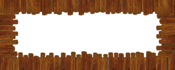 卡通场景与传统农村木制农场框架边界与空间文字插图的孩子图片下载