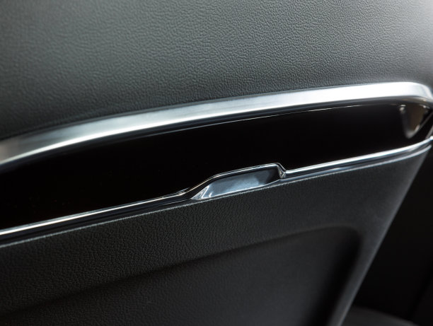 特写真皮座椅细节的内部一个新的电动能源汽车图片下载