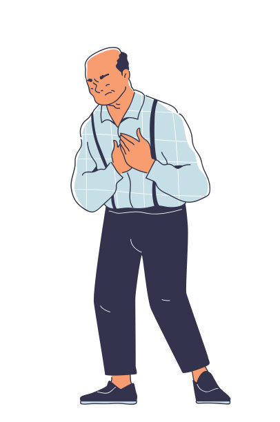 人感到痛苦矢量涂鸦概念图片下载