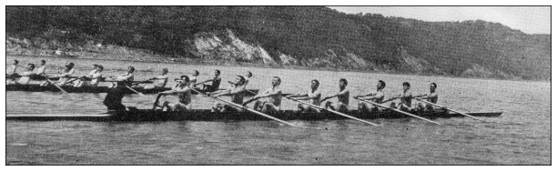 1897年的运动和消遣:划船，康威尔大学赛艇队图片下载