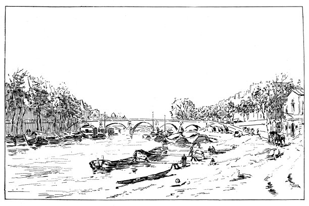 玛丽桥是一座横跨法国巴黎塞纳河的桥图片下载