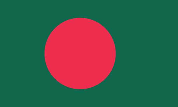 孟加拉国旗。国旗图标。标准颜色。标准尺寸。长方形的旗帜。电脑插图。数码插图。矢量插图。图片下载