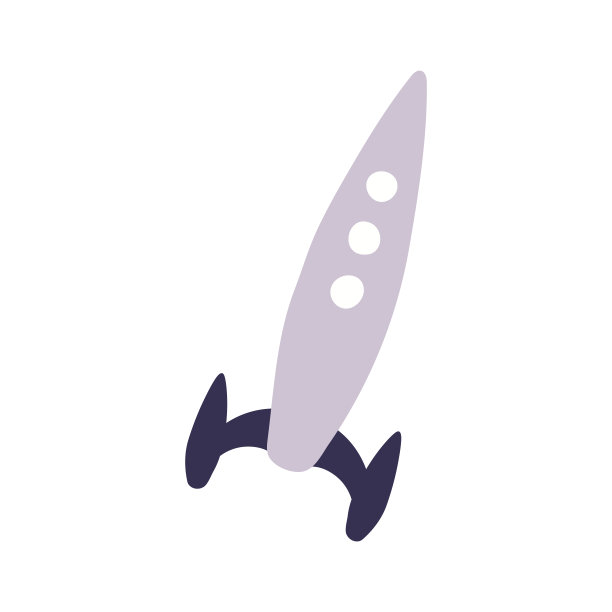飞行火箭、宇宙飞船的卡通插画。图片下载