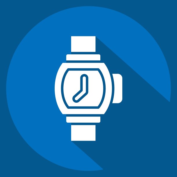 图标手表。与珠宝有关的符号。长影式。简单的设计可编辑。简单的说明图片下载