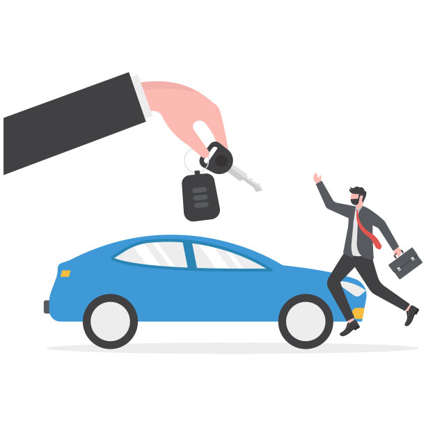 兴奋配偶购买新车，租车销售服务理念图片下载