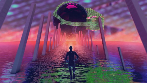 仿生3D人跑步图片下载