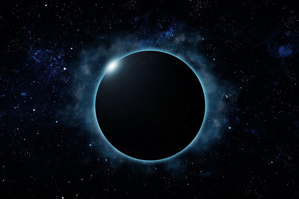 宇宙中的日食图片下载