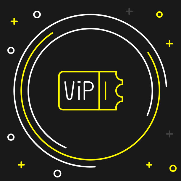 线火车票图标孤立的黑色背景。乘火车旅行。色彩缤纷的轮廓概念。向量图片下载