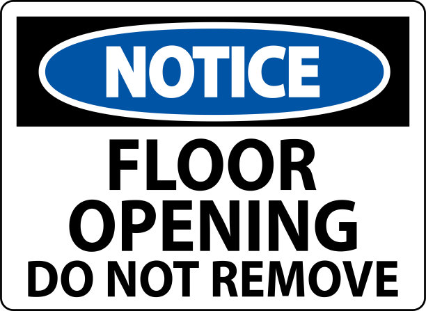 注意标志，楼层开口不可移动图片下载