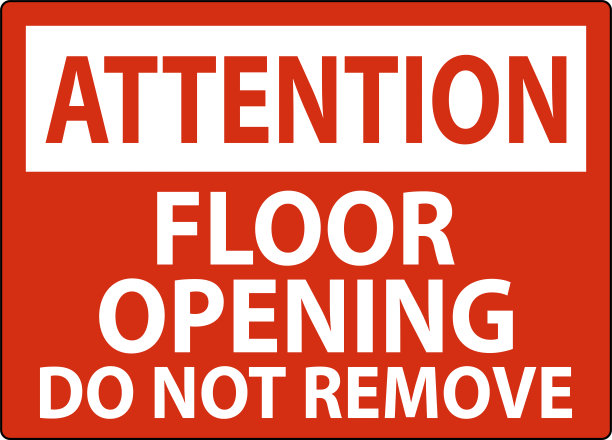 注意标志，楼层开口不可移动图片下载