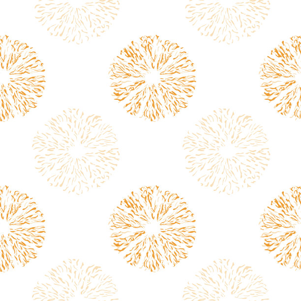 简单的无缝纺织图案与彩色圆形元素。图片下载