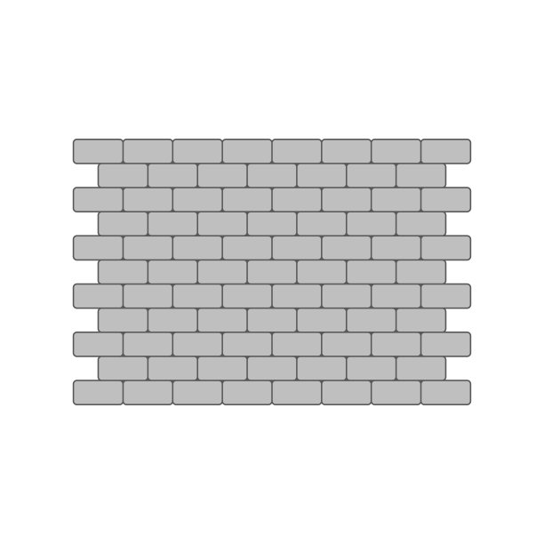 房子的砖墙，一排排灰色的矩形水泥砖图片下载