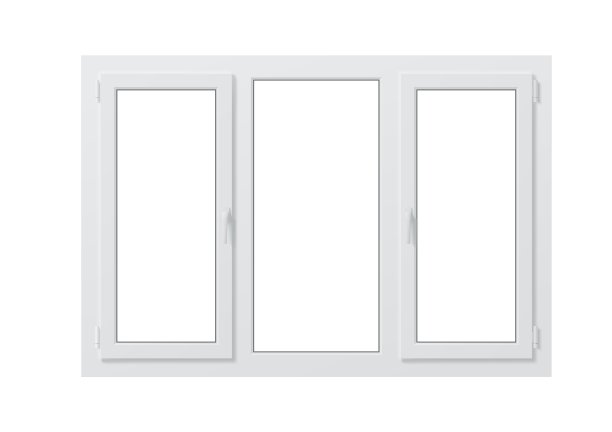 逼真的pvc窗口，孤立的三维矢量模型图片下载