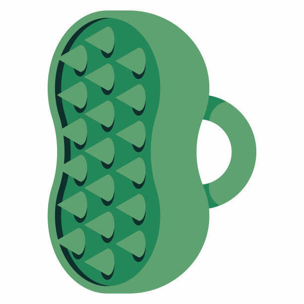 便携式洗发水刷头发矢量卡通插图隔离在一个白色的背景。图片下载