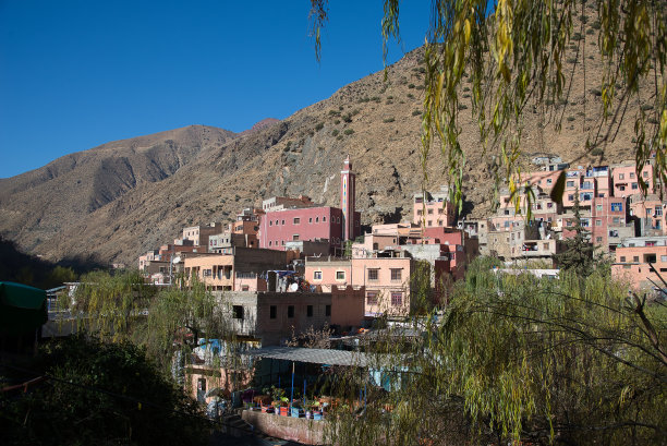 Sti Fadma也被称为Setti Fatma，摩洛哥Ourika山谷图片下载