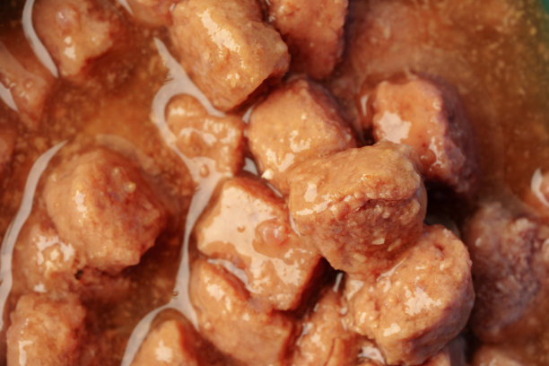 湿宠物食品背景俯视图照片图片下载