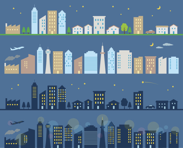 夜景套装图片下载