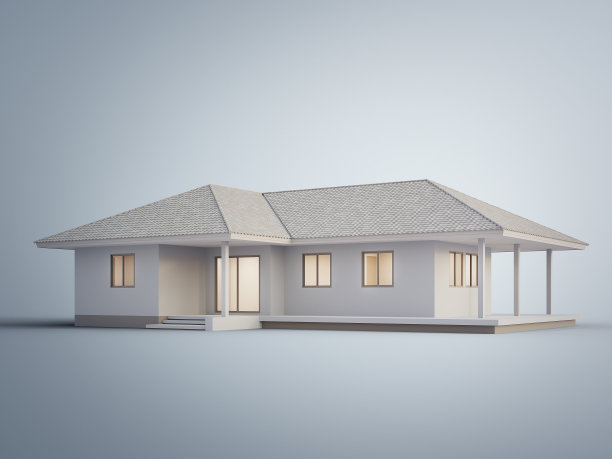 屋脊和山谷屋顶的房子。图片下载