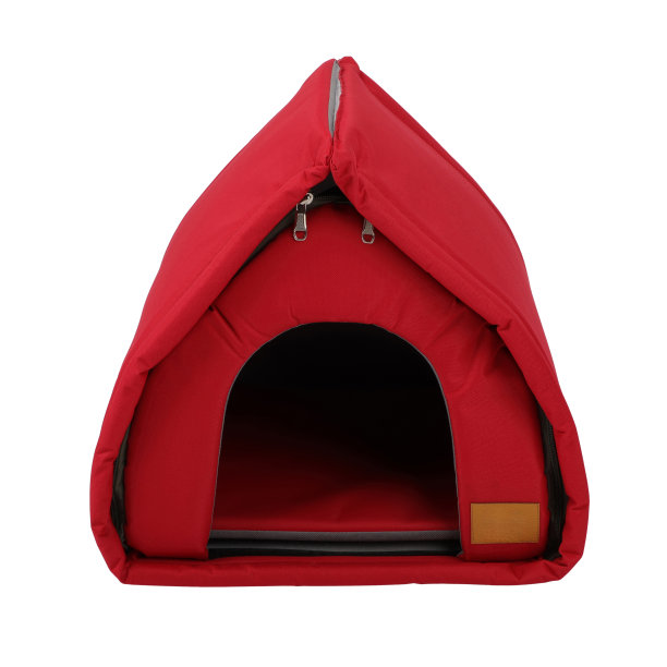 宠物犬舍，织物巢屋为小型狗和猫，孤立的白色背景。剪切路径。图片下载